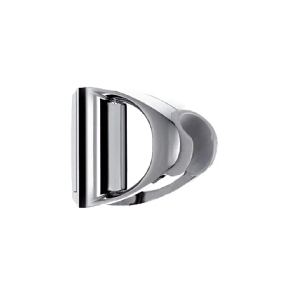 Schieber in metallischer Optik mit einer weißen Ummantelung, geeignet für die Verwendung in einem Hansgrohe Unica'D-System.